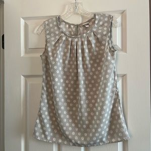Sleeveless polka dot top